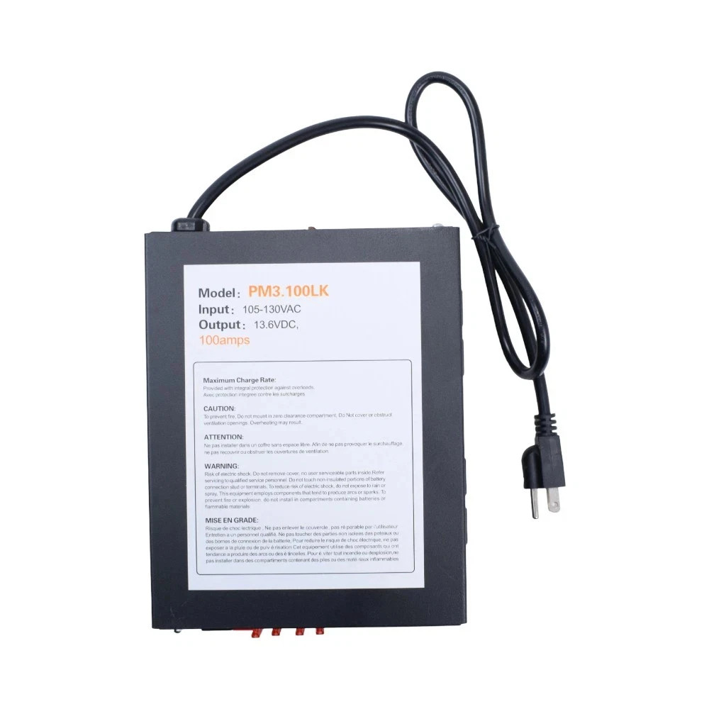 NEW 100 Amp rv Power Converter PM3-100LK For Camper,RV. Truck 13.6VCD