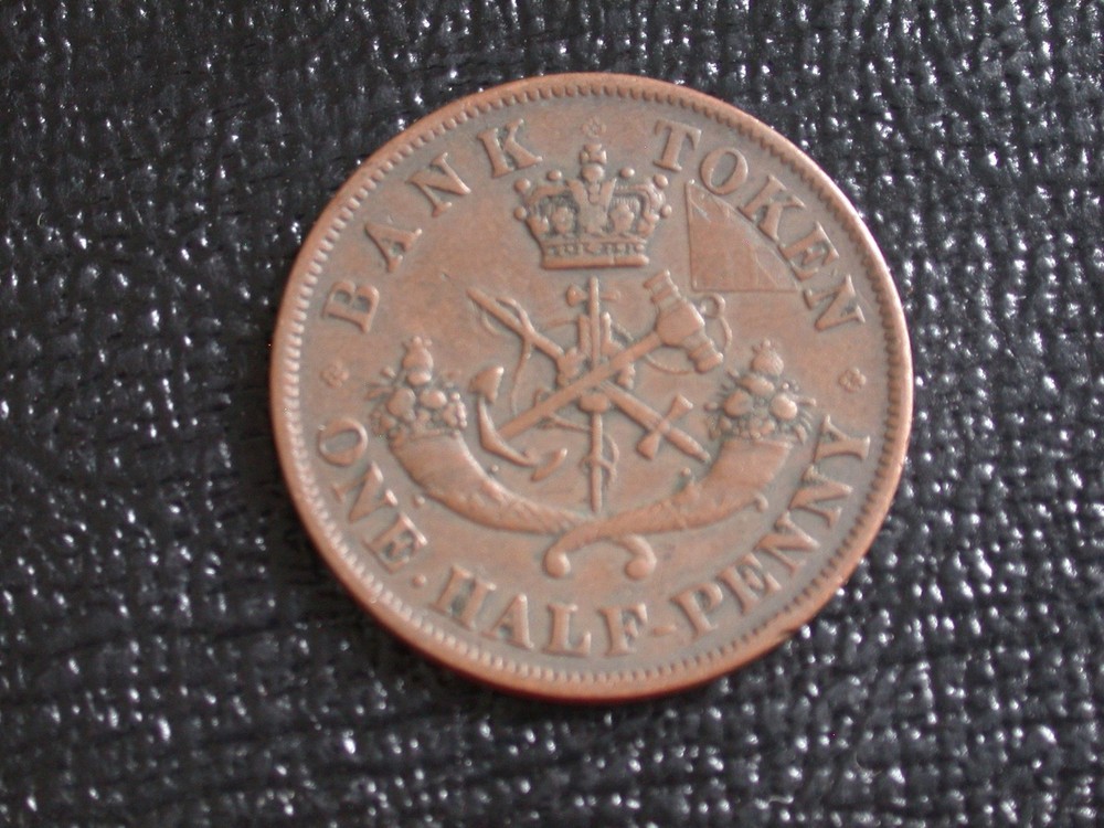Upper Canada 1857 One Penny Token. #7