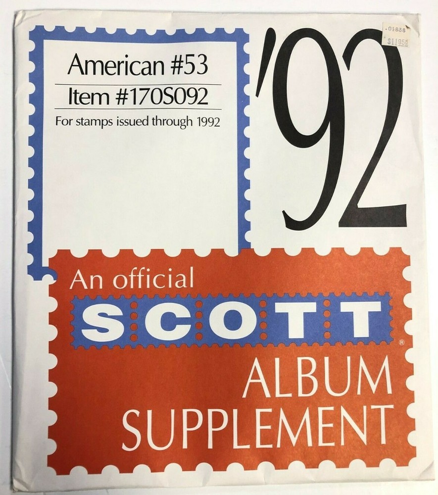 Scott American #53 1992 Stamp Supplement 170S092 Stamp Album Pages