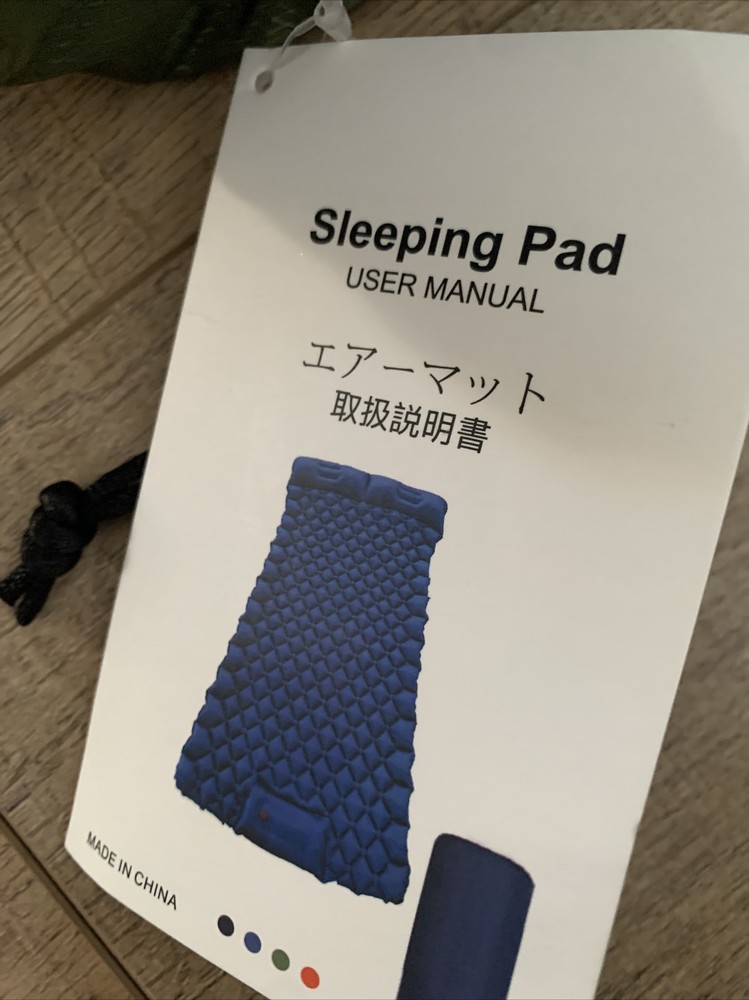 Inflatable Backpacking Sleeping Pad With Built In Pump