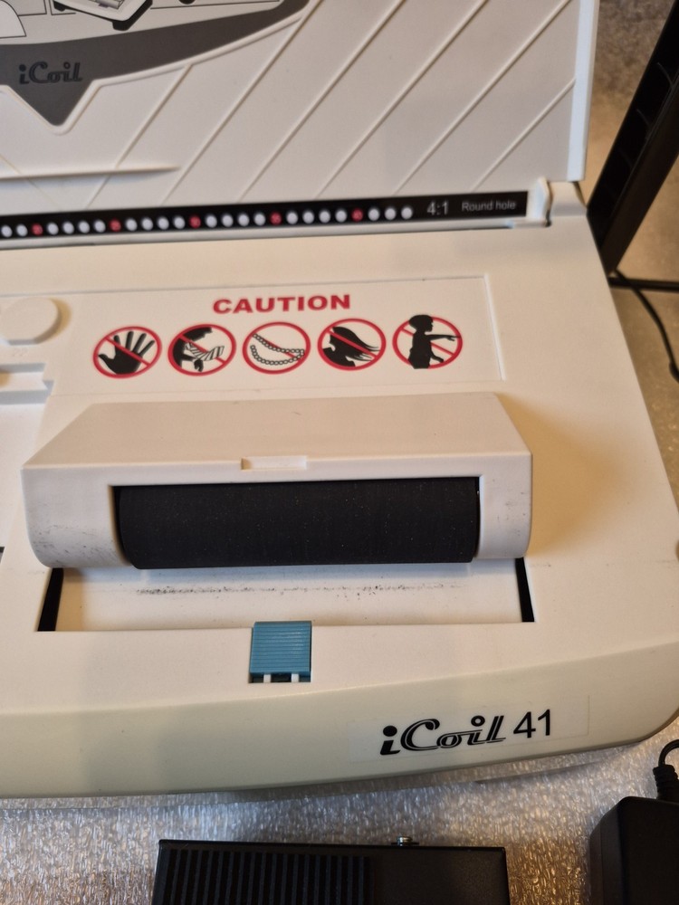 💧 AKILES iCOIL 41 Plastic Coil Binding Machine TESTED AND WORKS