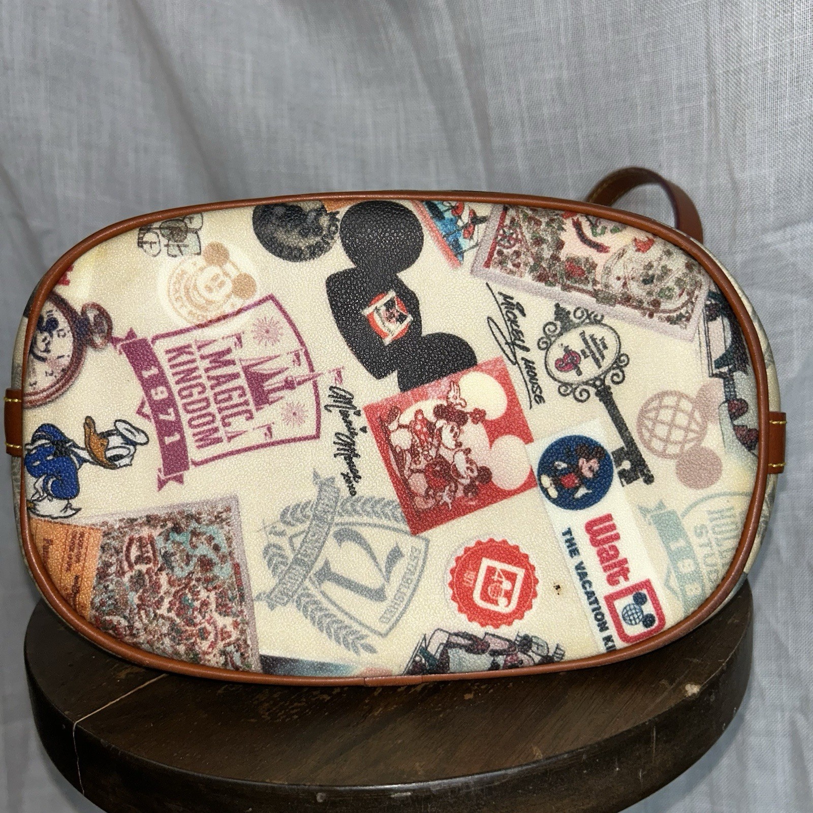 Dooney & Bourke Walt Disney World Anniversary Bucket Shoulder Bag MO293639 Used