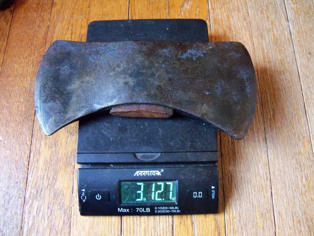 Vintage Unmarked Heavy Double Bit Axe Head