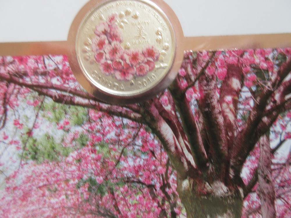 2019 Canada Cherry Blossoms Tree Silver $8 Mint Set. Original Mint Set. RJ