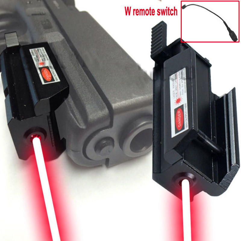 Tactical Compact Pistol Red Dot Laser Sight With Remote Switch For Glock