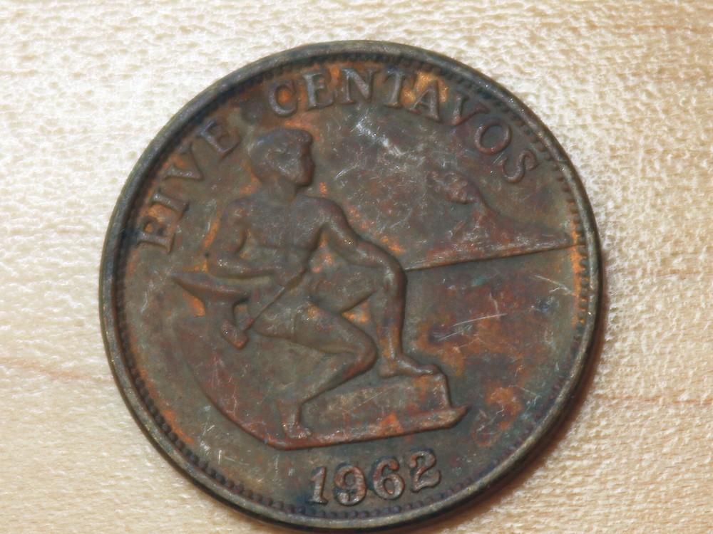 1962 Philippines 5 Centavos