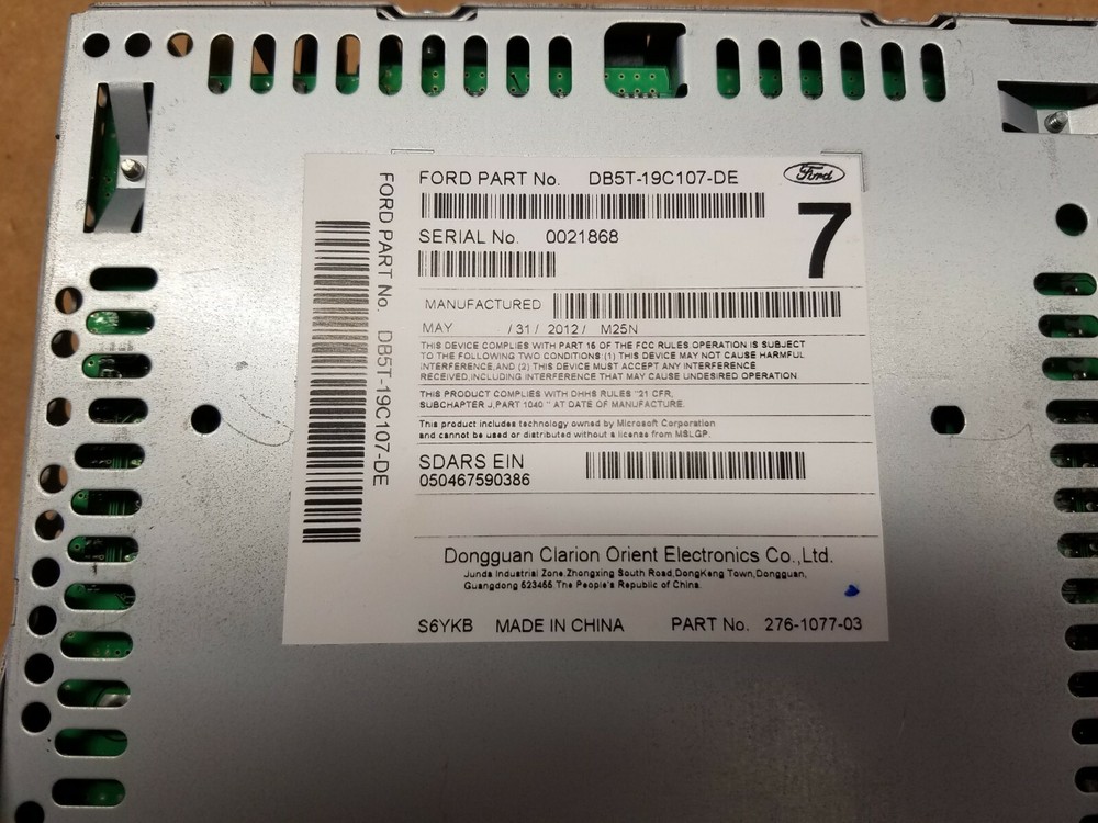 2013 2014 Ford Explorer CD disc changer unit OEM