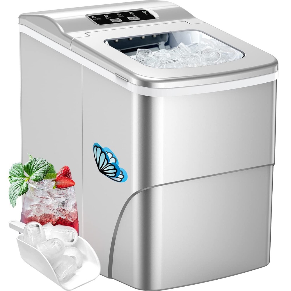 Ice Makers Countertop - Portable Ice Maker Machine for Countertop, Make 26 lb...
