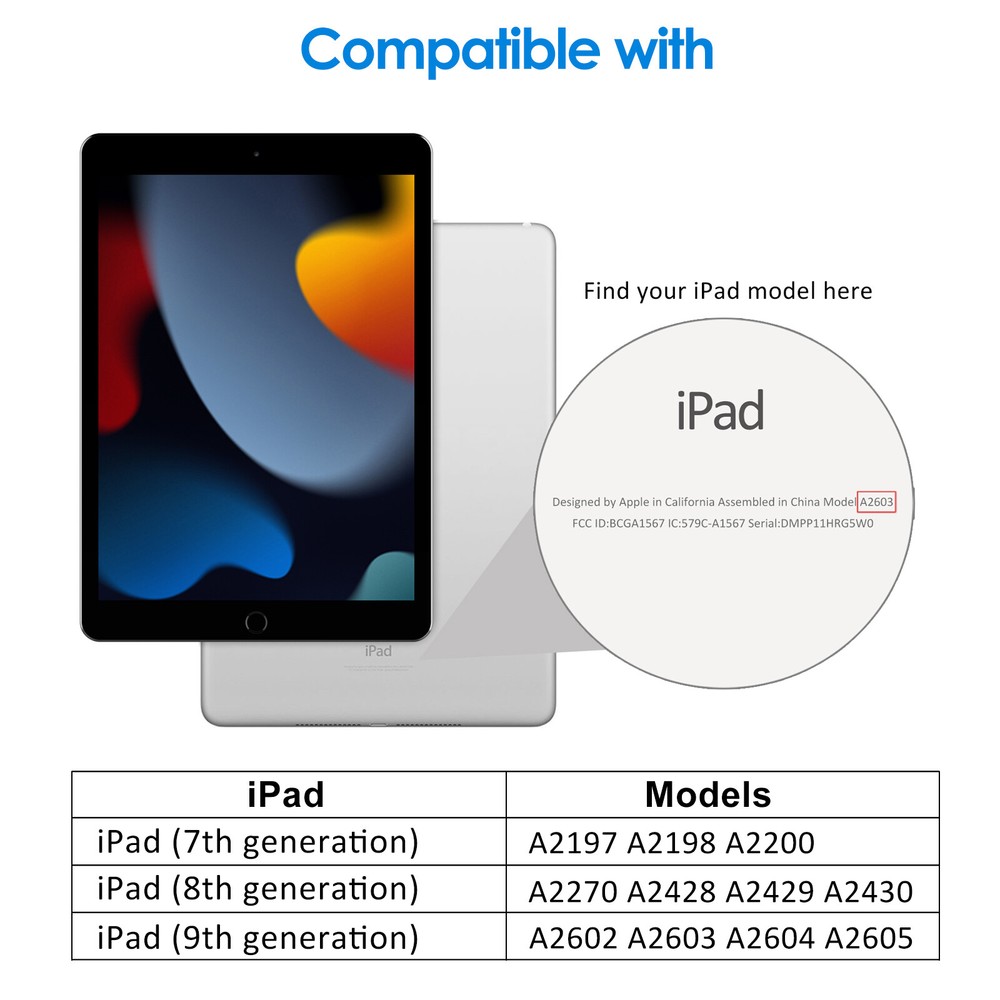 JETech One Touch Install Screen Protector for iPad 10.2-Inch 2021/2020/2019