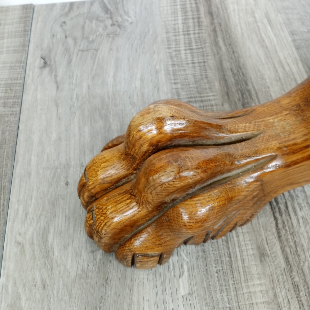 Oak Claw Foot Table Leg REPLACEMENT LEG