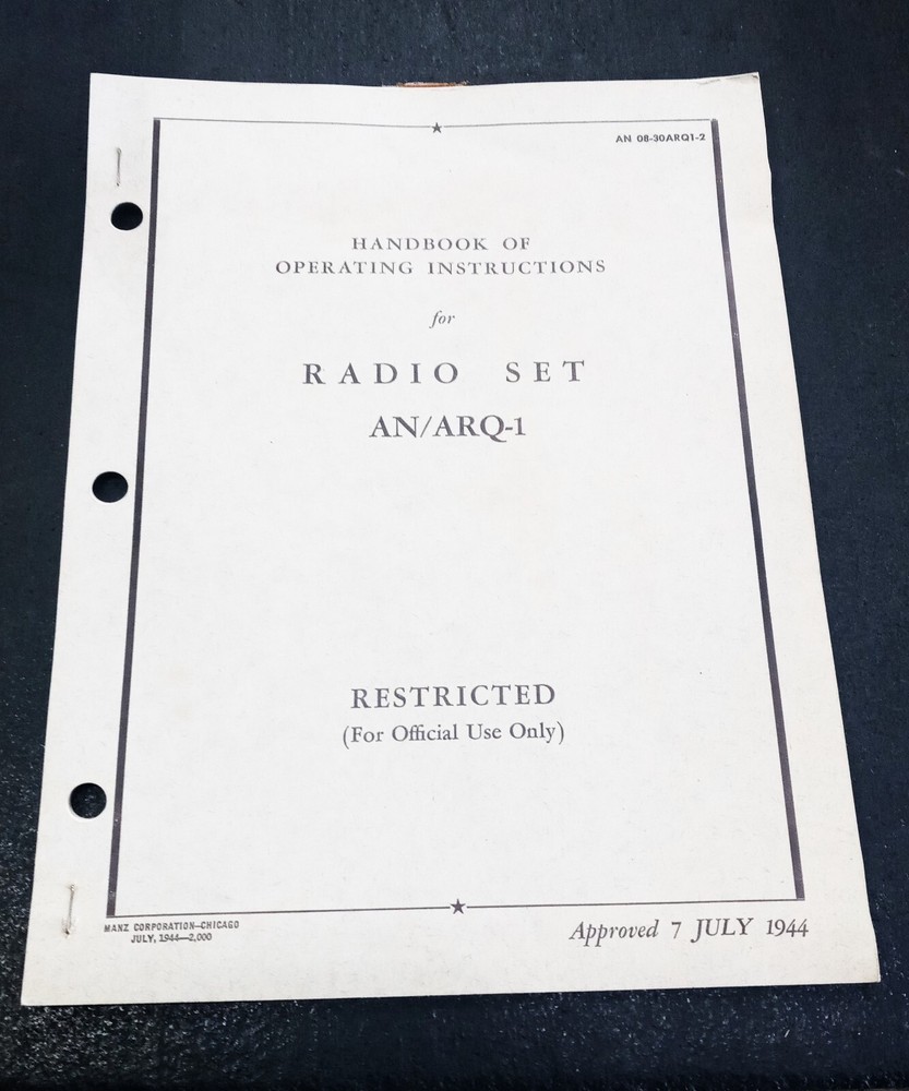 WWII Transmitter Receiver - New In Original Box - AN/ARQ-1 - Collectors Item!