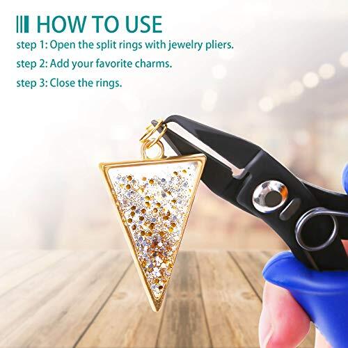 Split Rings for Jewelry Making, 700pcs Small Split Ring with Split Ring