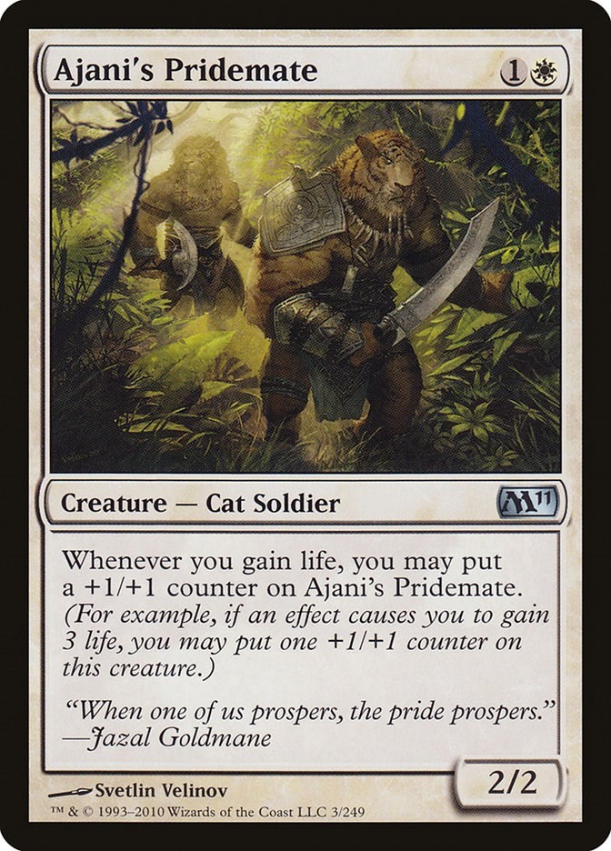 Ajani's Pridemate Magic 2011 (M11) 3 MTG LP