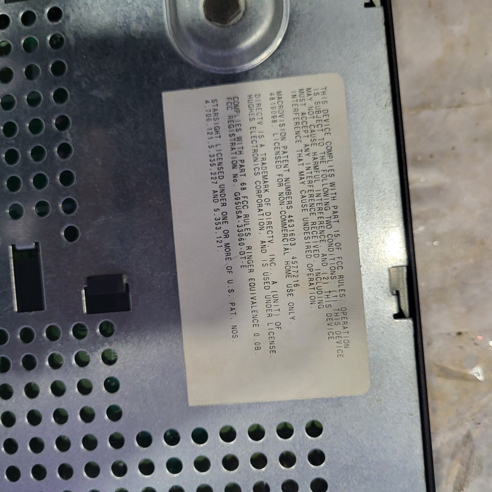 RCA Directv Satellite Receiver Model DRD440RE (No Remote)