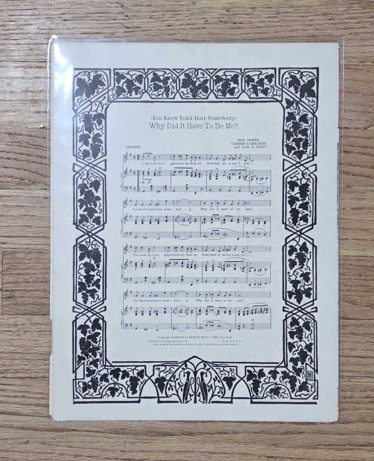 (8) Vintage Music Sheets Lot