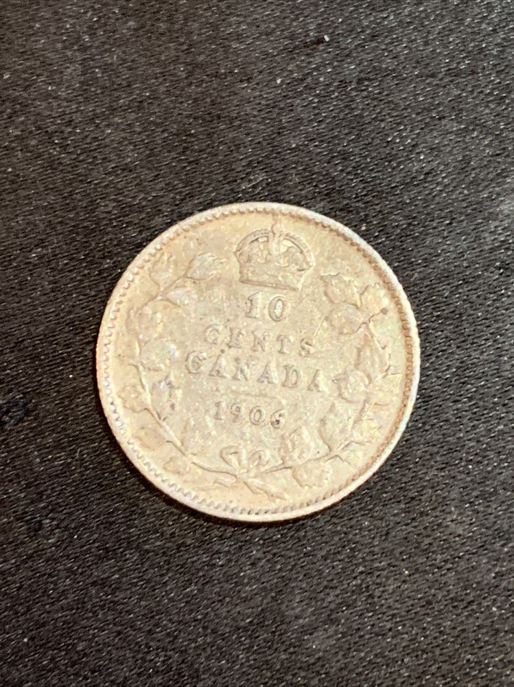 1905 Canada 10 Cents Silver