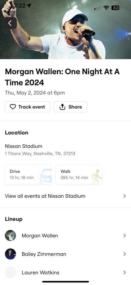 Morgan Wallen One Night At A Time 2024- Access Code NO REFUNDS