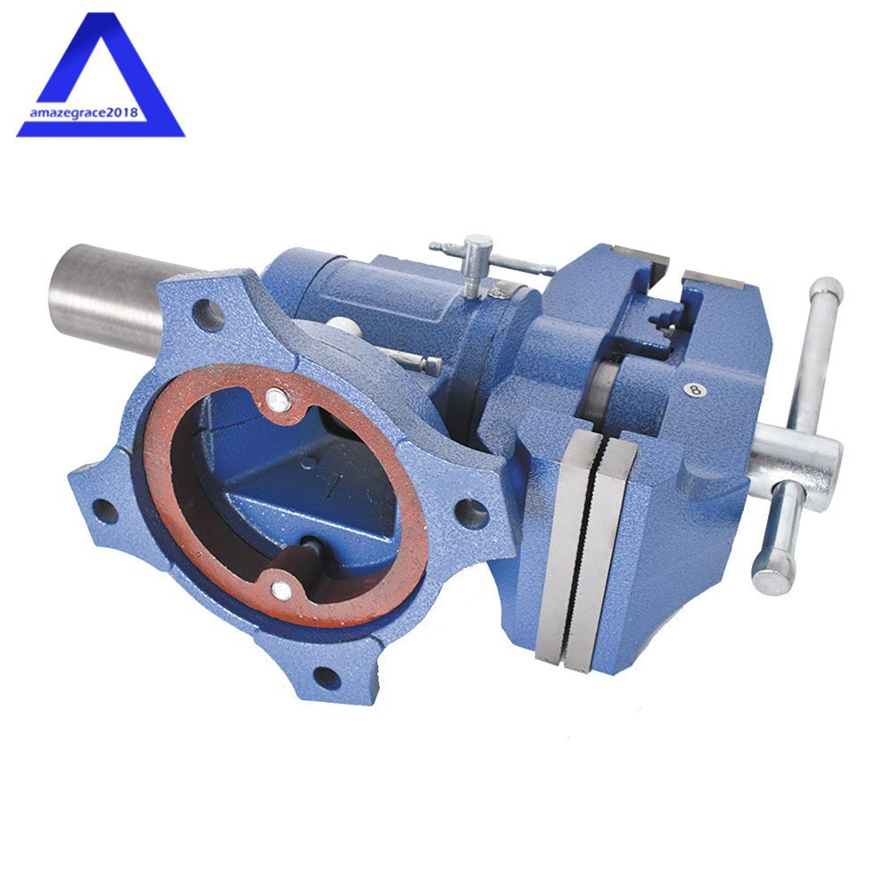 5" Heavy Duty Swivel Multi-Purpose Rotating Bench Vise 360 Degrees Rotation