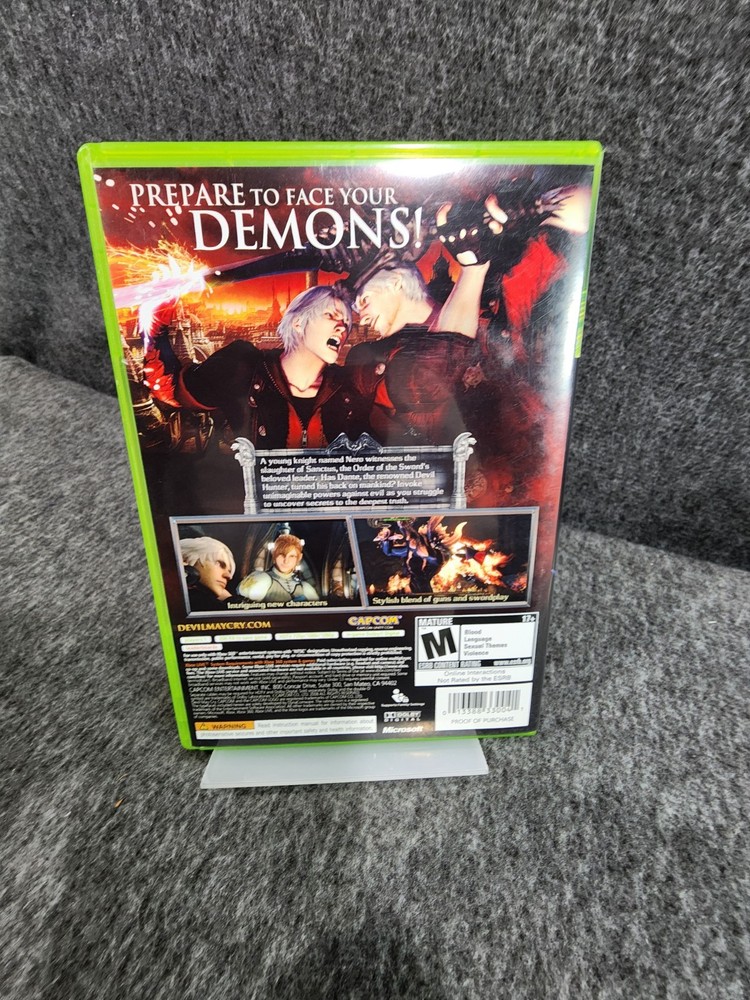 Devil May Cry 4 Xbox 360 OEM Replacement Case Only No Game or Manual