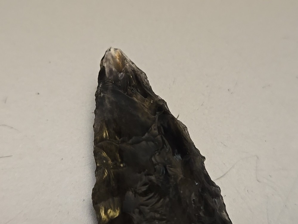 black obsidian arrowhead