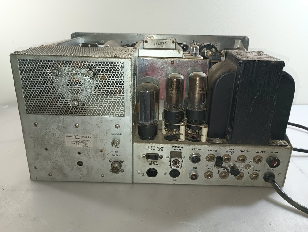 Central Electronics 100V Multiphase SSB Ham Transmitter Vintage Powers On