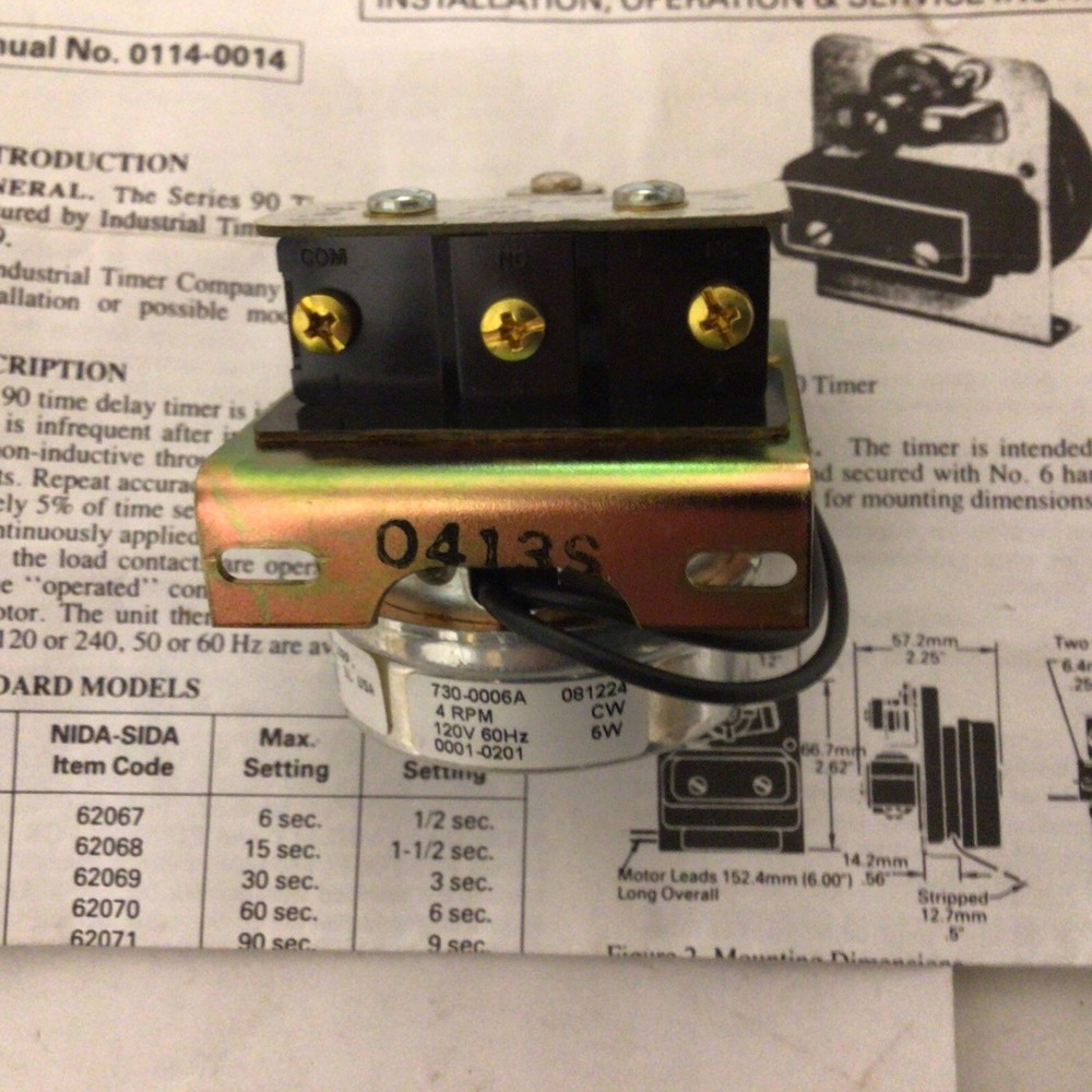 Industrial Timer Company Delay Timer 831402-001