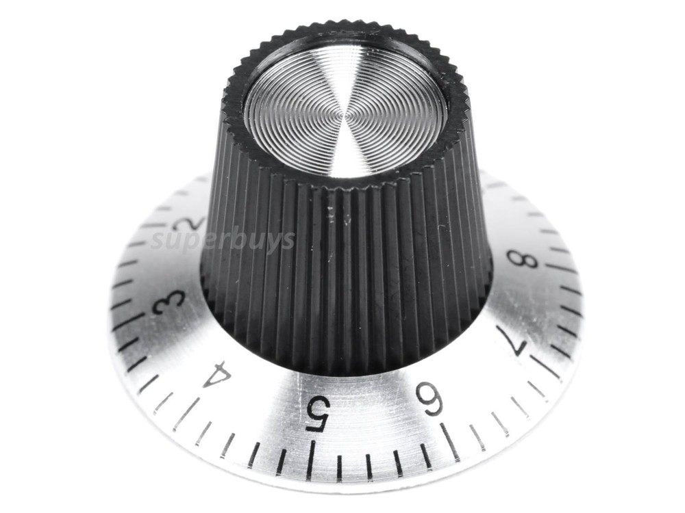 1pc 10 Digit Potentiometer Knob Volume Control Dial Amplifier Loudspeaker Shaft