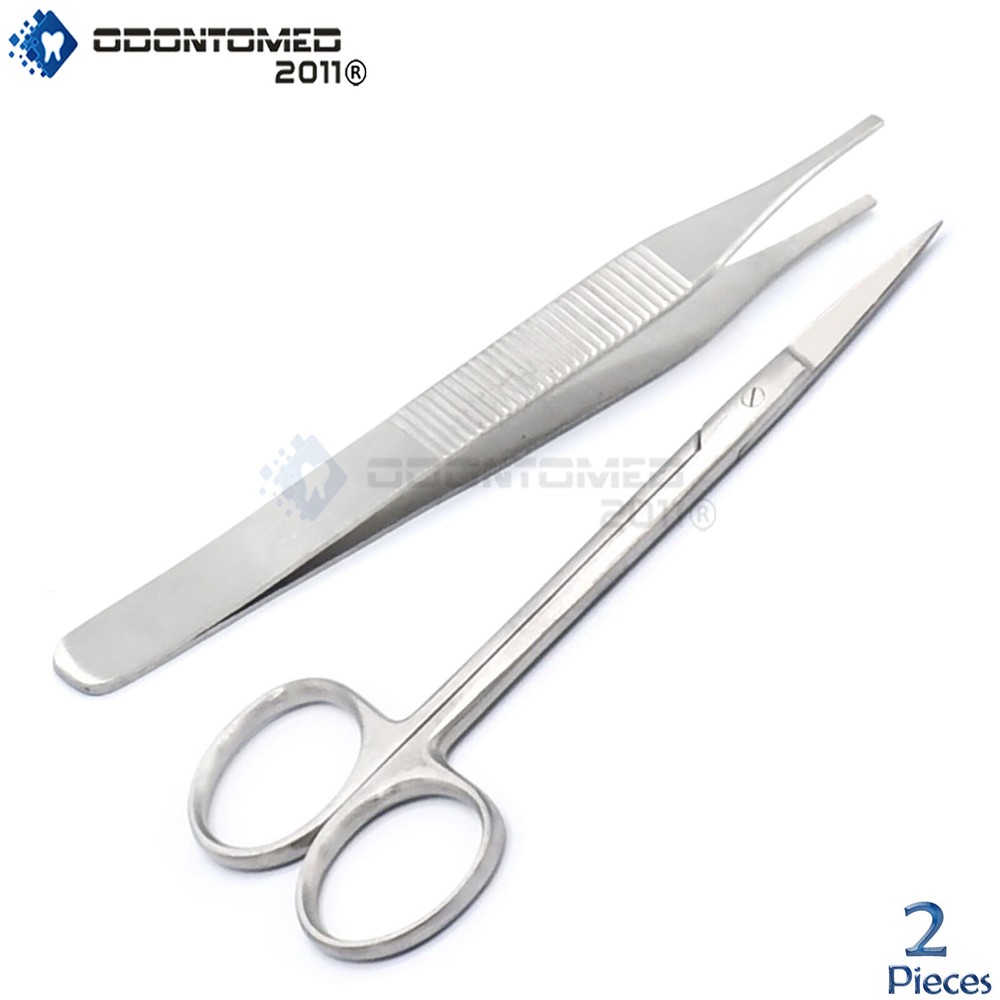 2 Pcs Dog Ear Suture Kit Surgical Veterinary Instruments