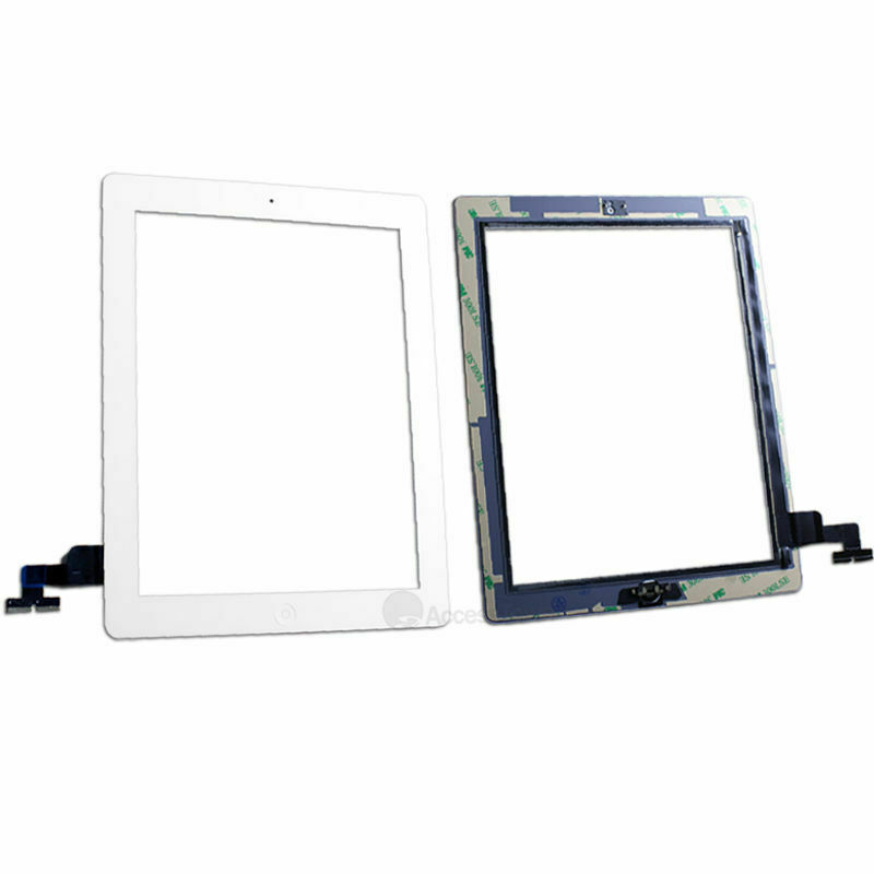 White Glass Touch Screen Digitizer + Home Button Assembly for iPad 2 + Tool Kit