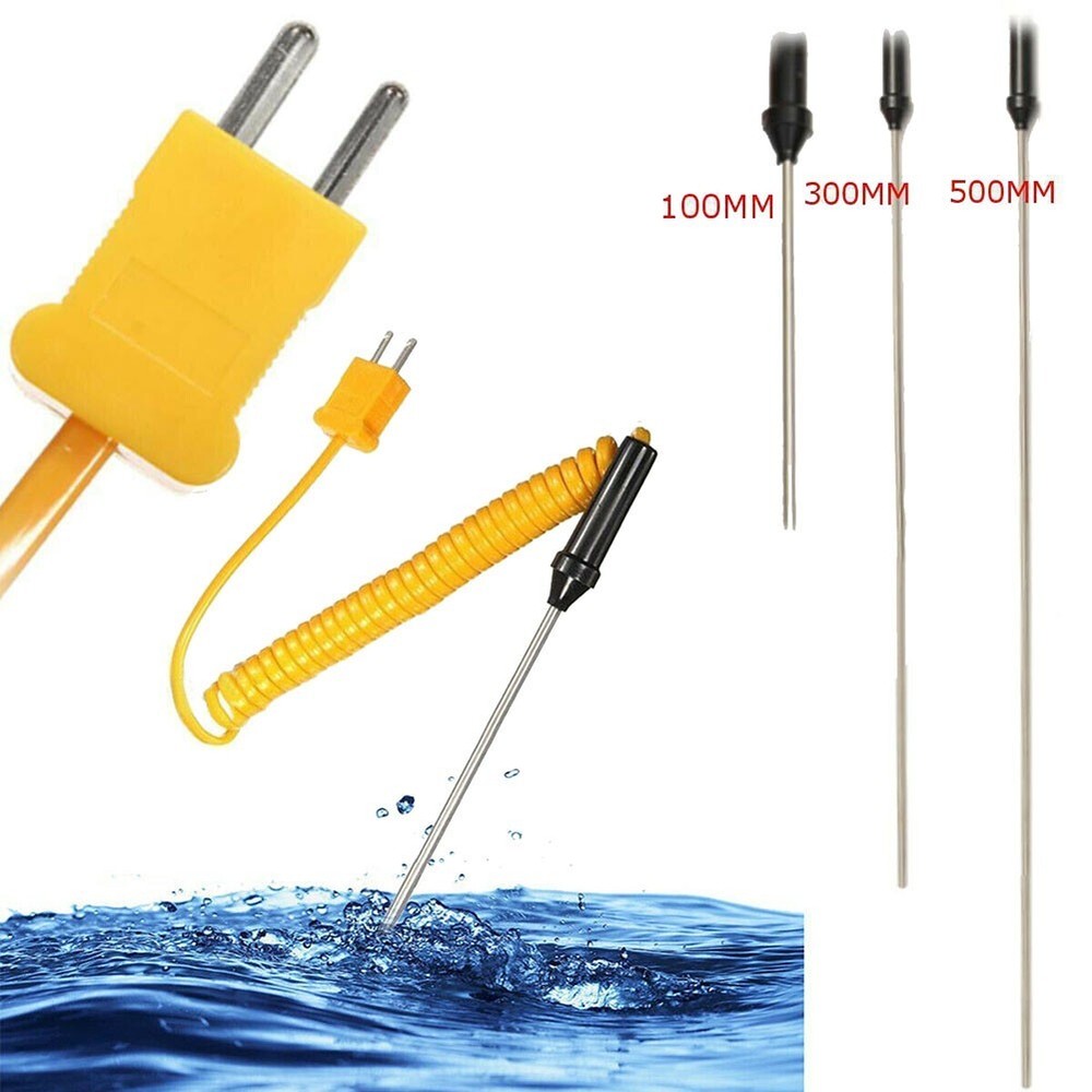 100/300/500mm K-Type Thermocouple Probe Sensor Temperature Controller Probe