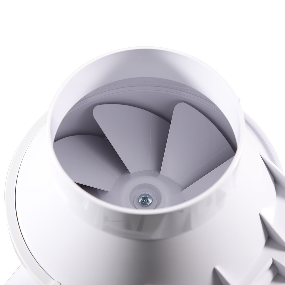 4'' Inline Duct Fan - Quiet, Waterproof Blower for Efficient Air Circulation