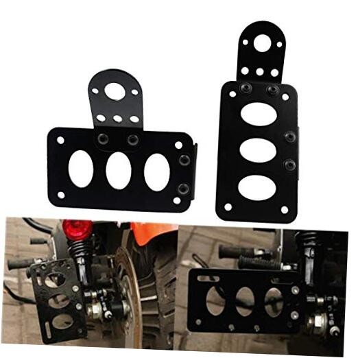 Motorcycle License Plate Holder License Bracket Horizontal Vertical Axle or