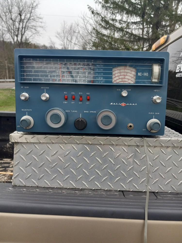 National NC-140 HAM Radio Receiver Not Tested