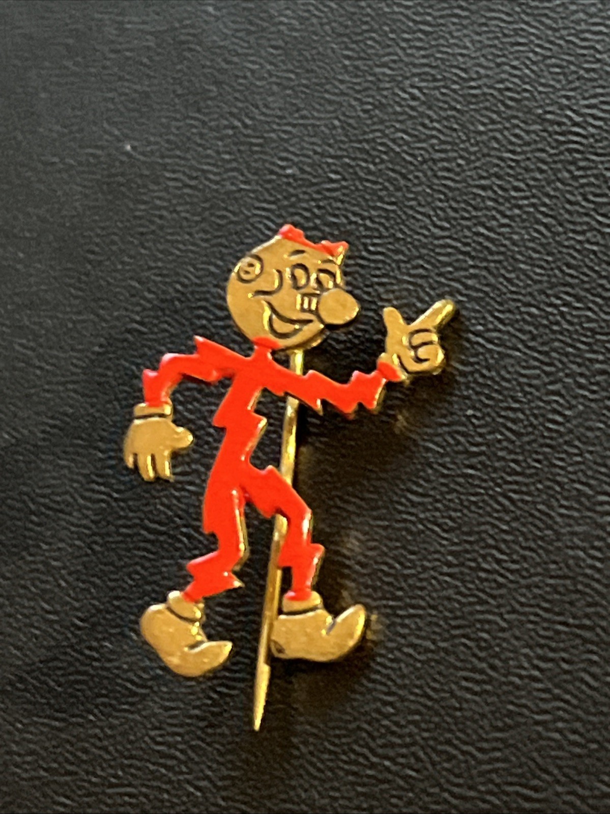 Vintage Reddy Kilowatt Electricity Promotional Metal Stick Pin USA Signed