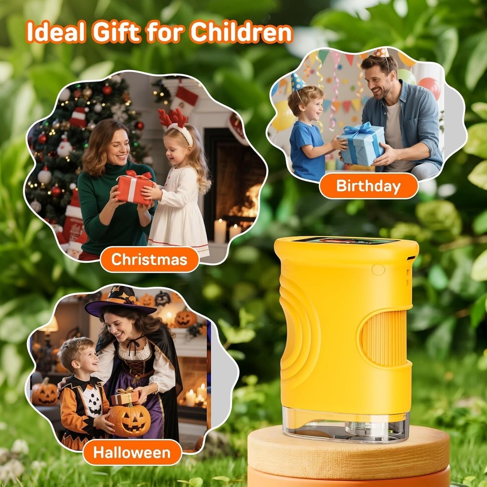 2.0" IPS Display Portable Microscope for Kids - 1000X Magnification & Easy Use