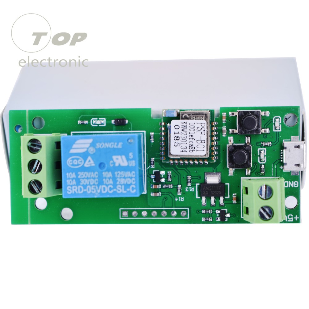 Smart WiFi Wireless Switch Relay Module DC5V Jog self-lock by APP Phone Control