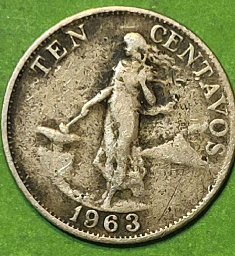 1963 Philippines 10 Centavos Free Shipping