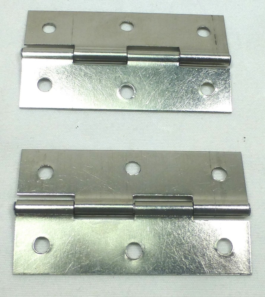 (2) Two Medium Swing Hinges or Stay Hinges (Chromed)