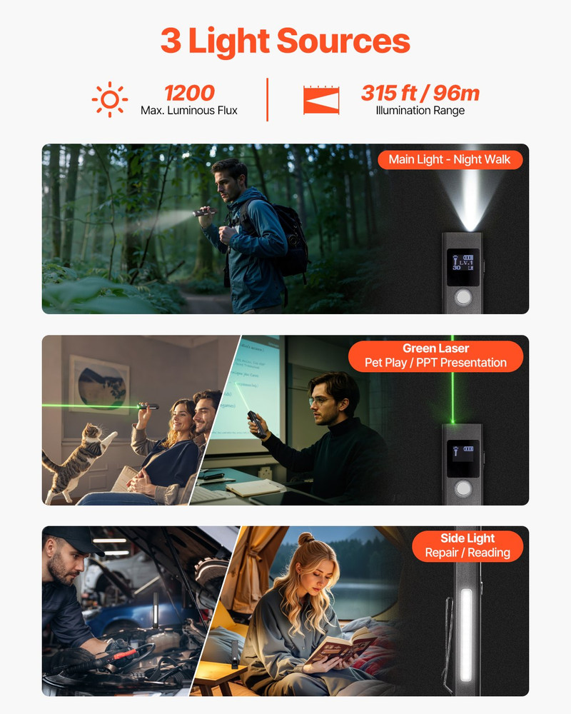 EDC Flat Flashlight, Lightweight & Portable