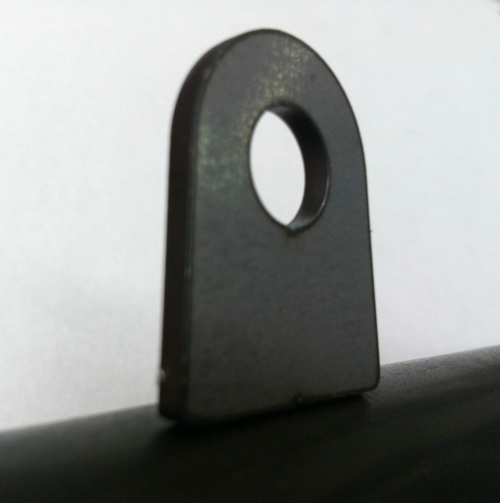 4 PACK FLAT WELD TABS 7/16 Hole 7/8 Height 1/8 Thick
