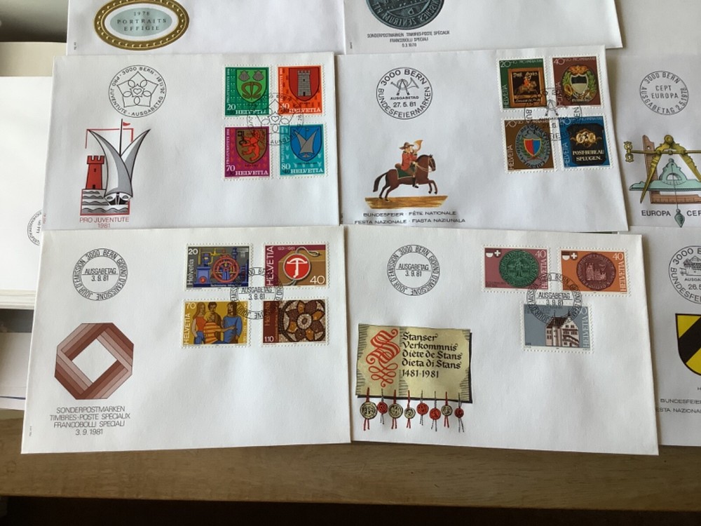 Switzerland postal covers 16 items Ref A2164
