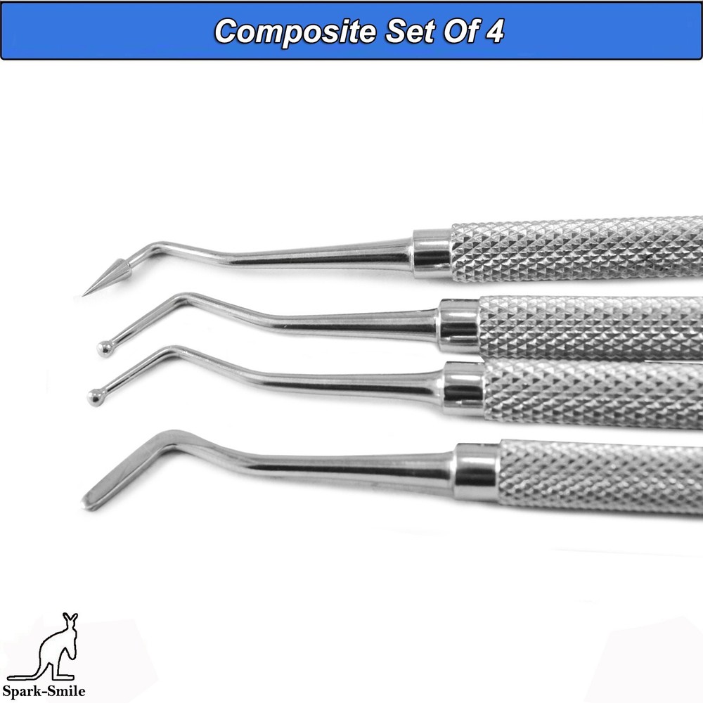 Dental Composite Plastic Amalgam Filling Pluggers Double Ended Instruments Set