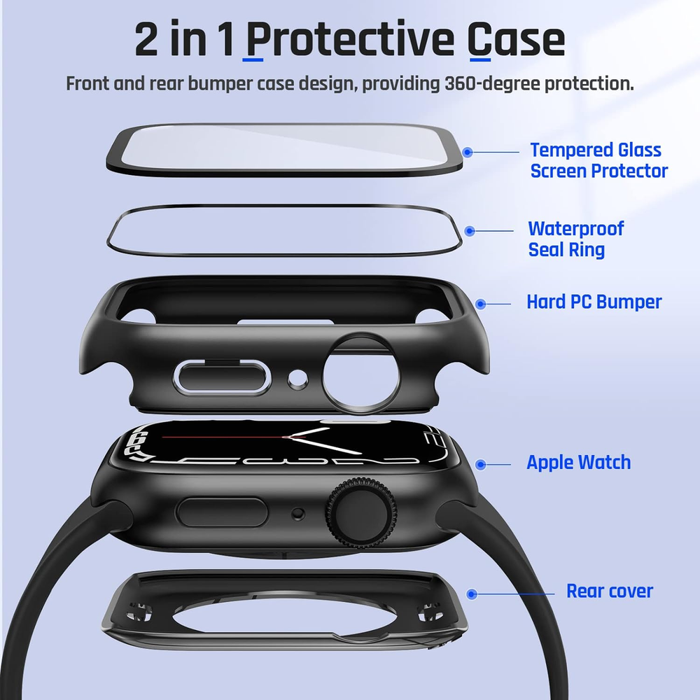 Goton Waterproof Case for Apple Watch 41mm - Green