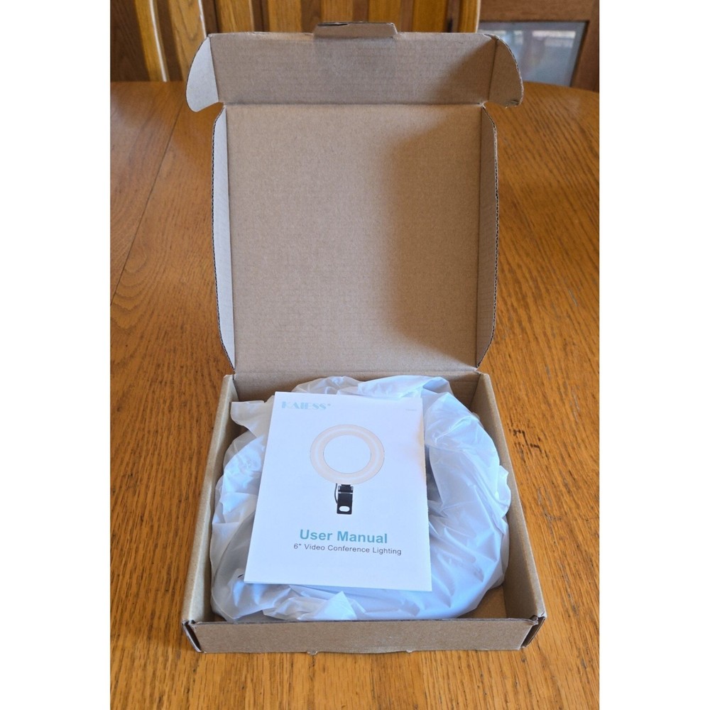 Kaiess 6 inch video conference lighting dimmable