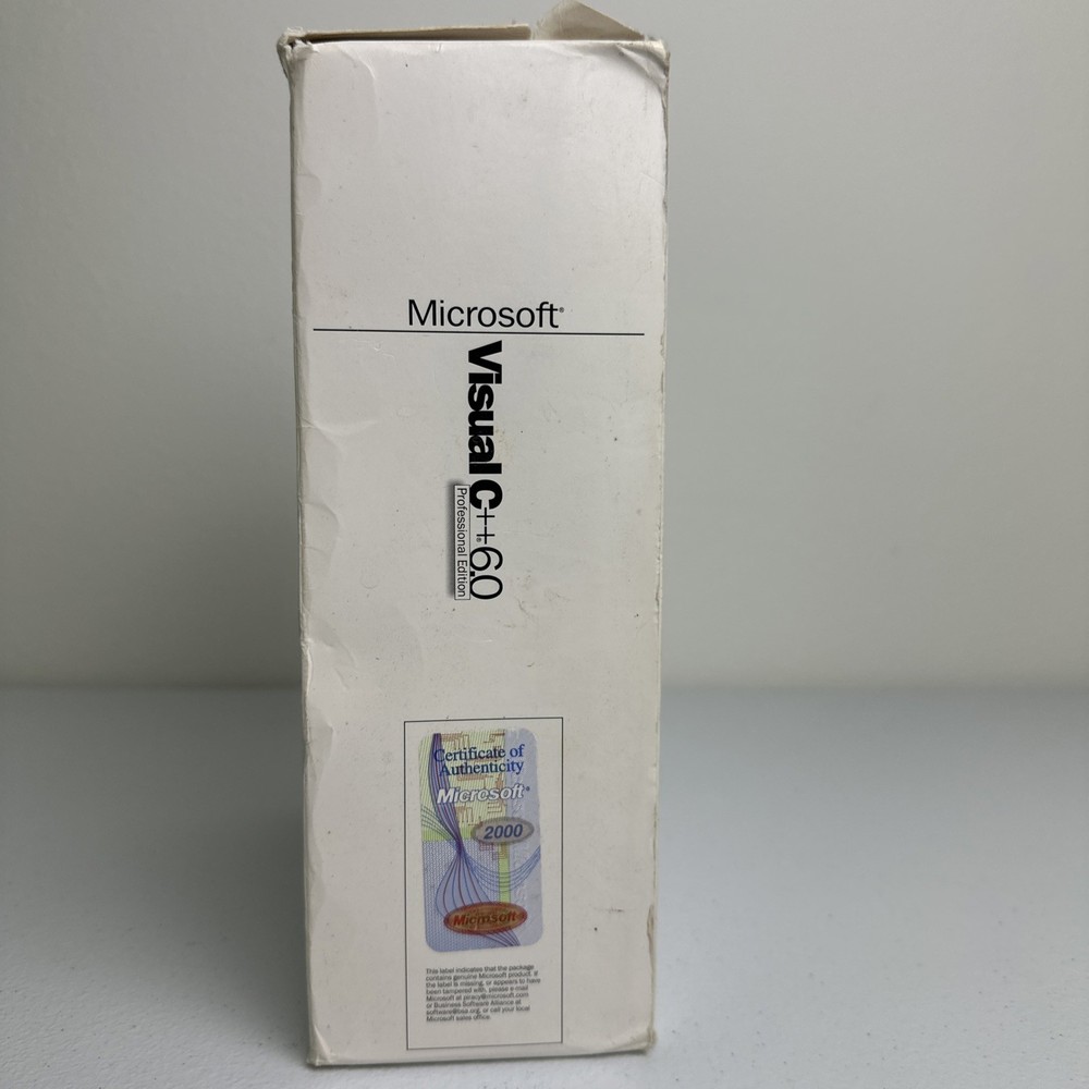 Microsoft Visual C++ 6.0 Professional Edition 1999 CD-ROM Windows