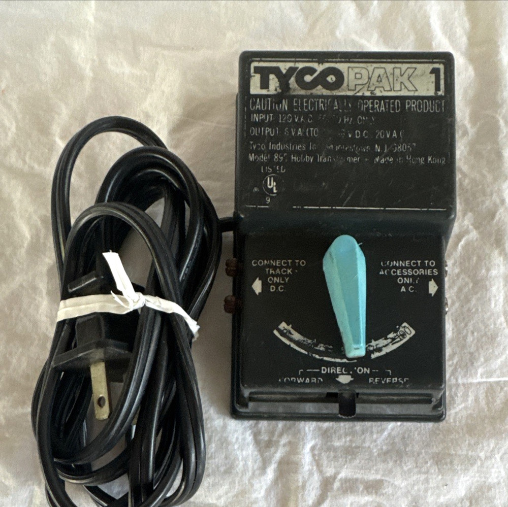 Tyco Pak 1 Model 895 Train Transformer Controller Forward Reverse Directional