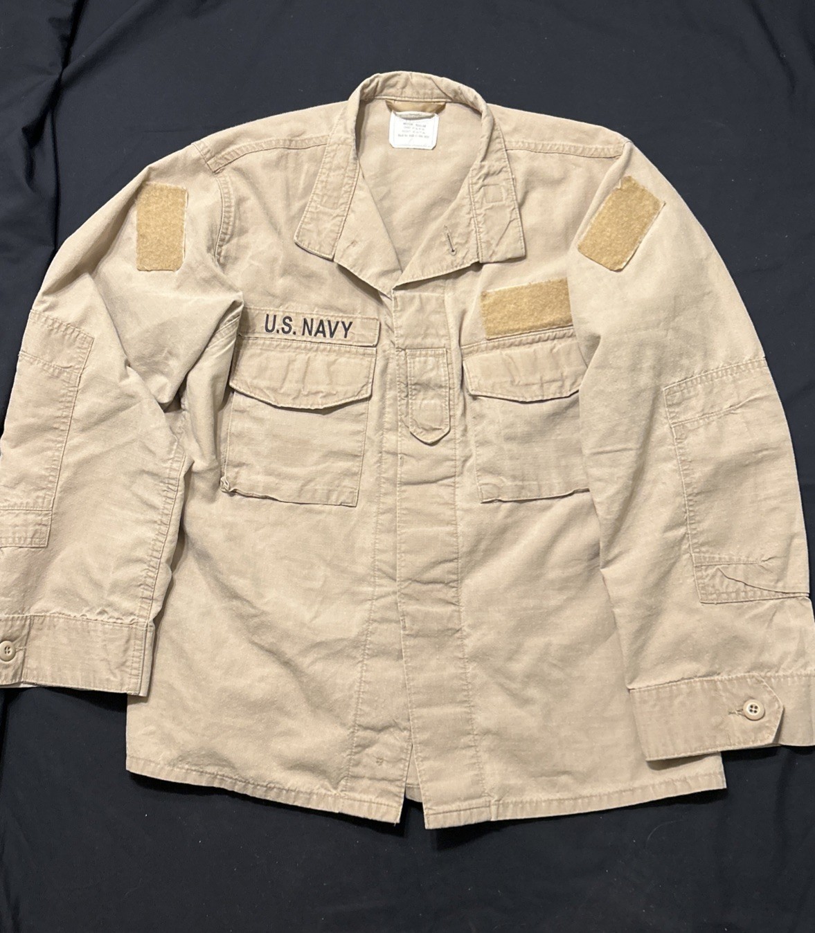 US Navy 2POC Coat Size Medium-Regular Flame-Resistant Class 2 Khaki Blouse USN