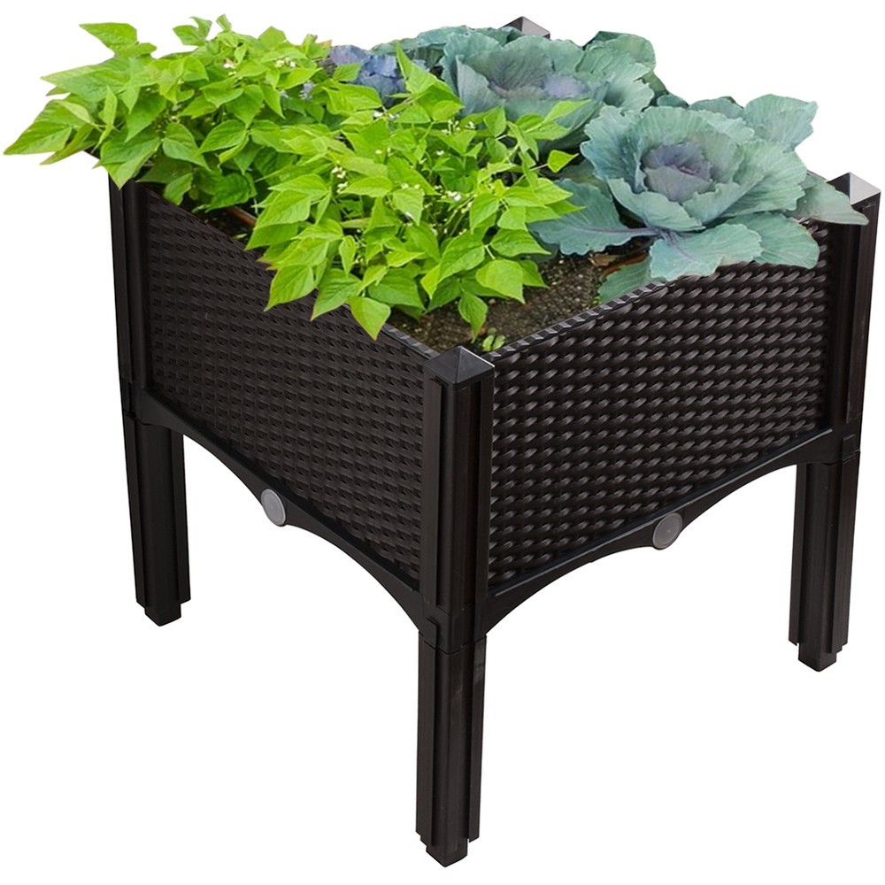 NEW! Modern Home Raised Planter Kit - Stackable Modular Flower/Garden Bed Kit