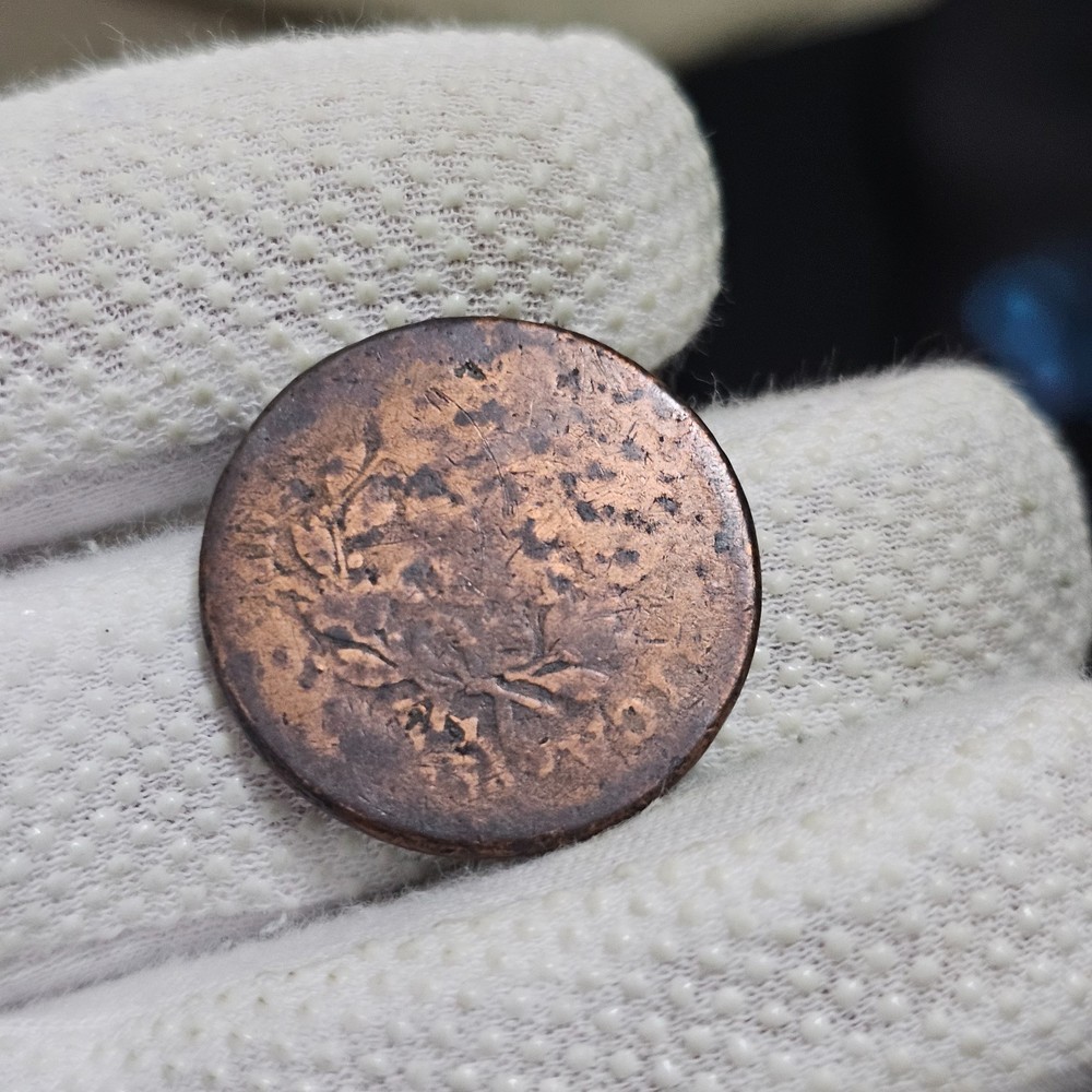 1798 Draped Bust Large Cent S-166 Neat Reverse Die Crack