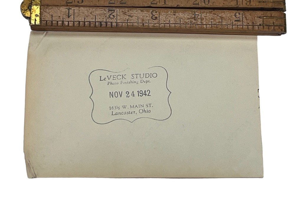WW2 Era U.S. GIs On Steps Studio Photo LeVeck Studio